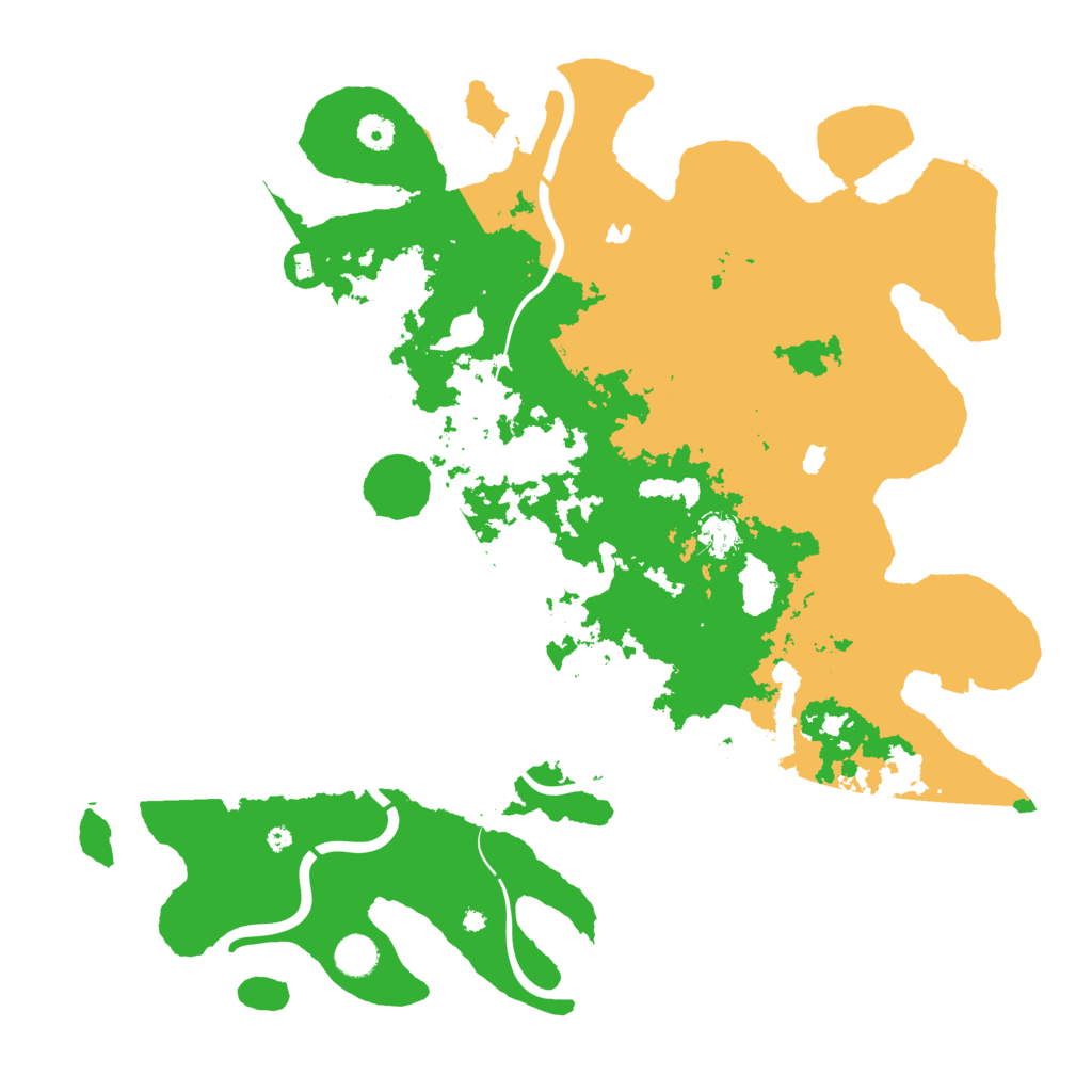 Biome Rust Map: Procedural Map, Size: 4500, Seed: 17109143