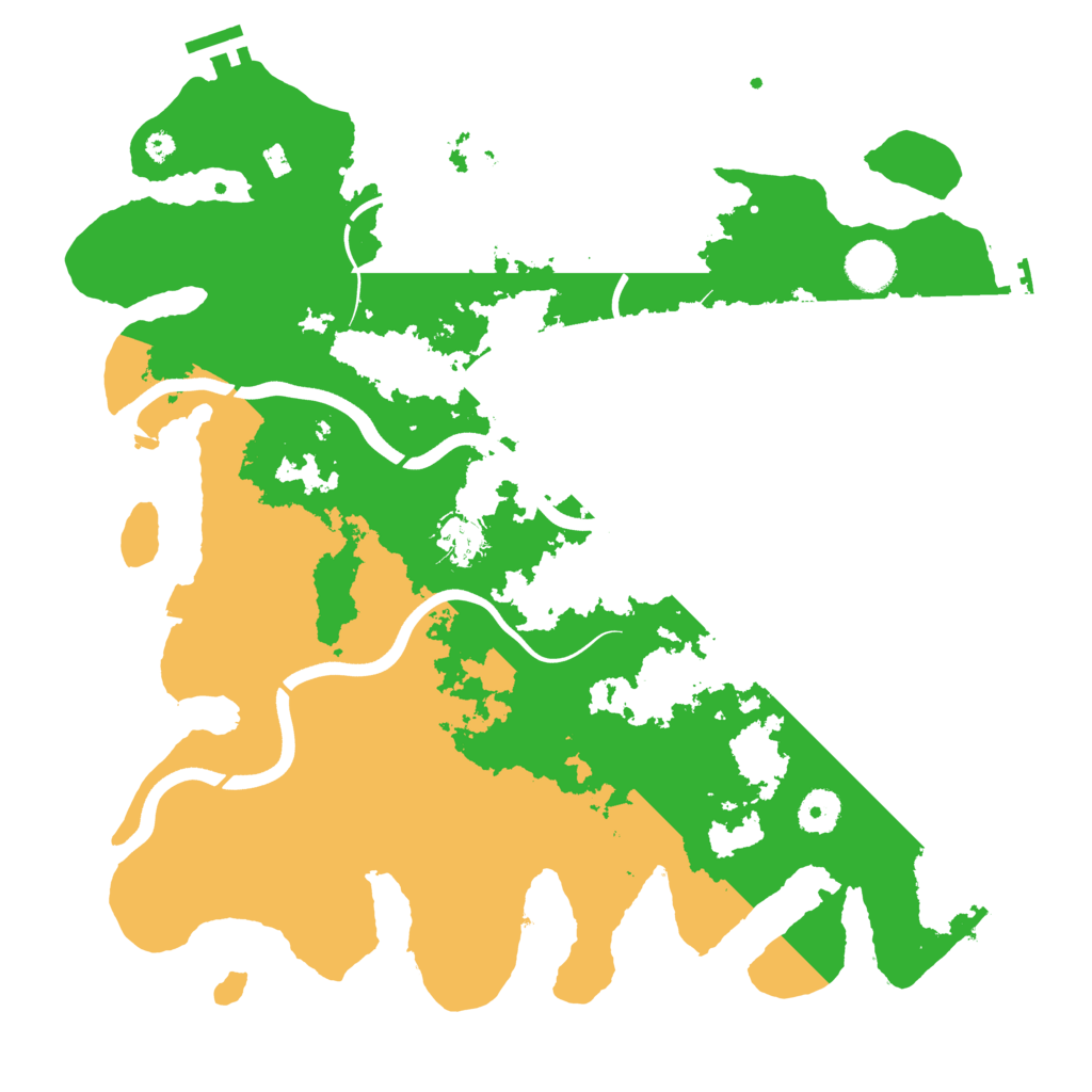 Biome Rust Map: Procedural Map, Size: 3800, Seed: 122946