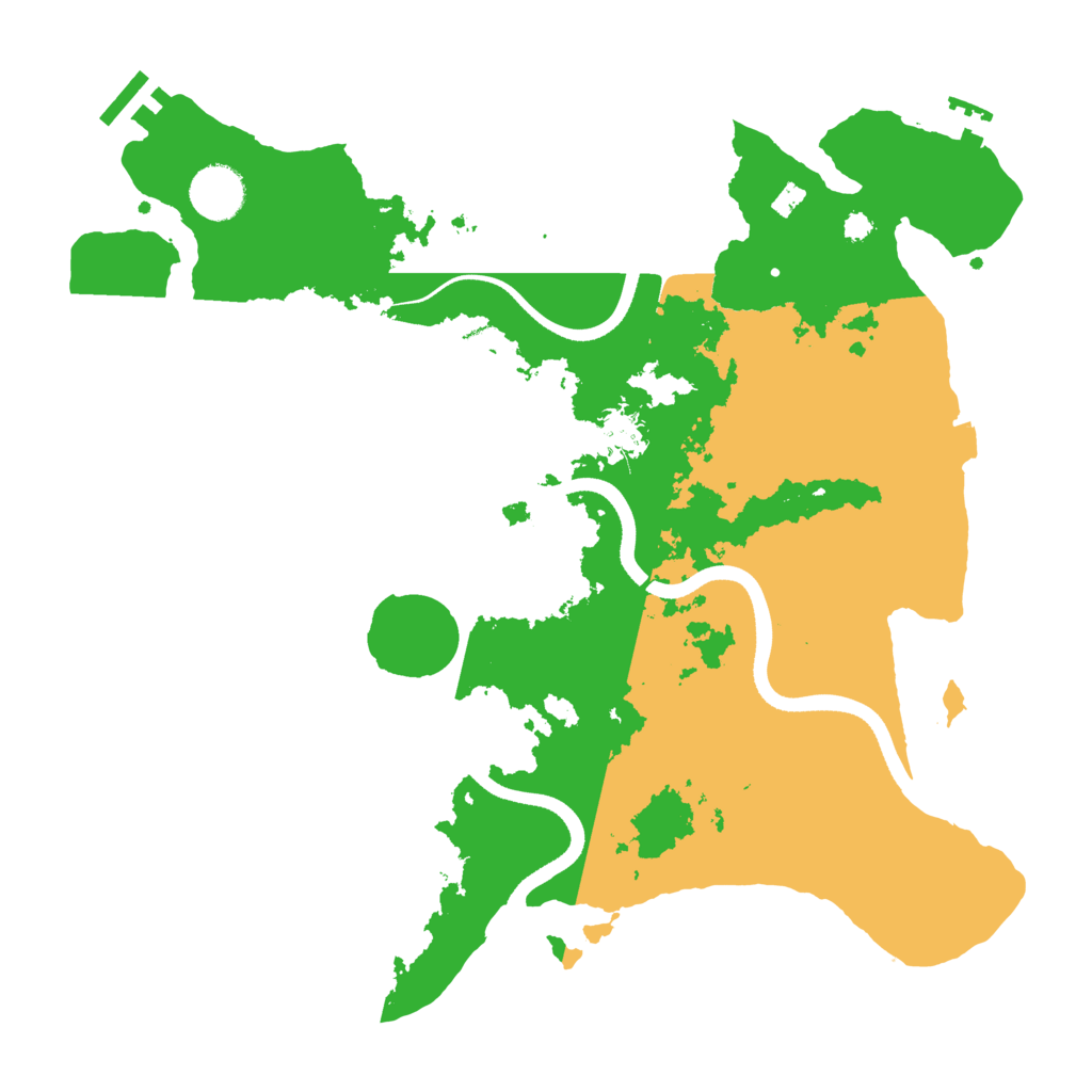 Biome Rust Map: Procedural Map, Size: 3500, Seed: 1213780063