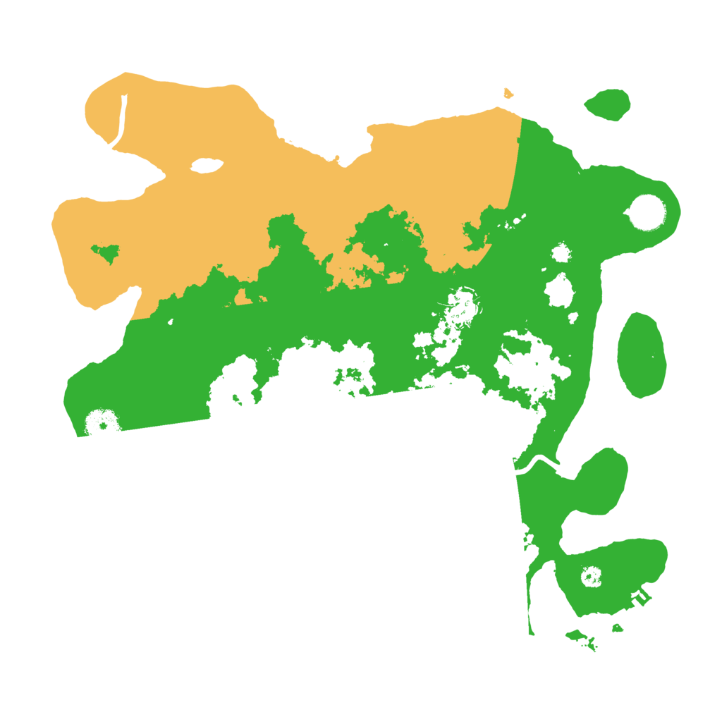 Biome Rust Map: Procedural Map, Size: 3500, Seed: 556317462