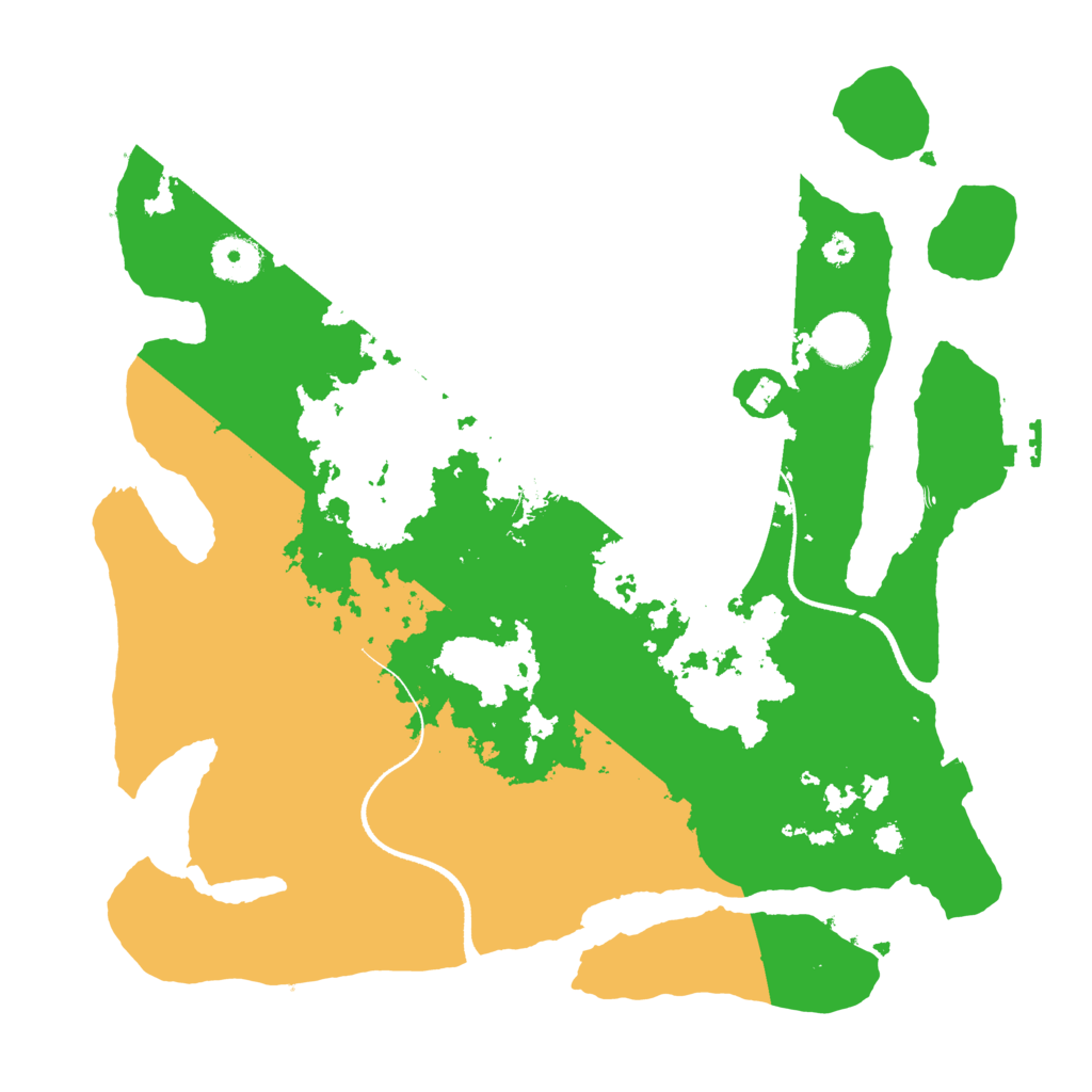 Biome Rust Map: Procedural Map, Size: 3500, Seed: 1137576490