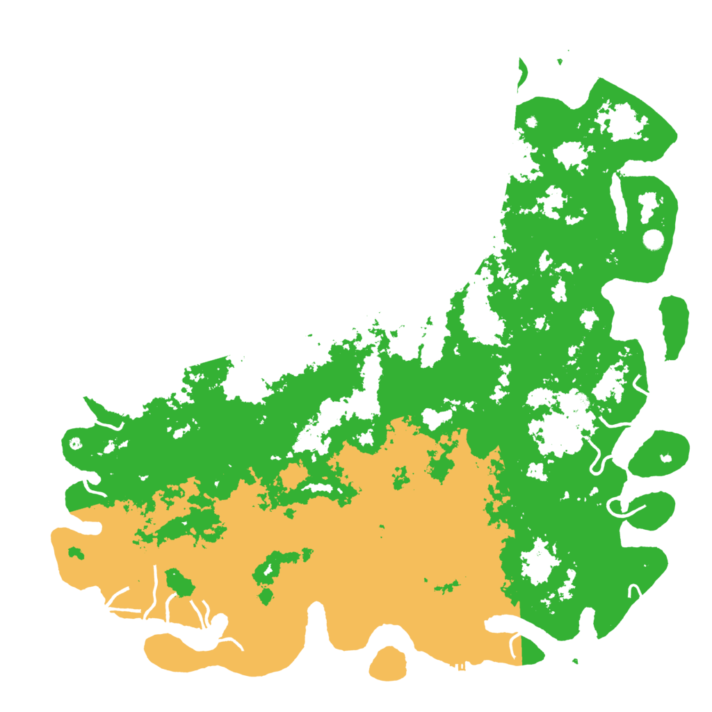 Biome Rust Map: Procedural Map, Size: 6000, Seed: 169998