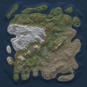 Thumbnail Rust Map: Procedural Map, Size: 4250, Seed: 3761, 17 Monuments