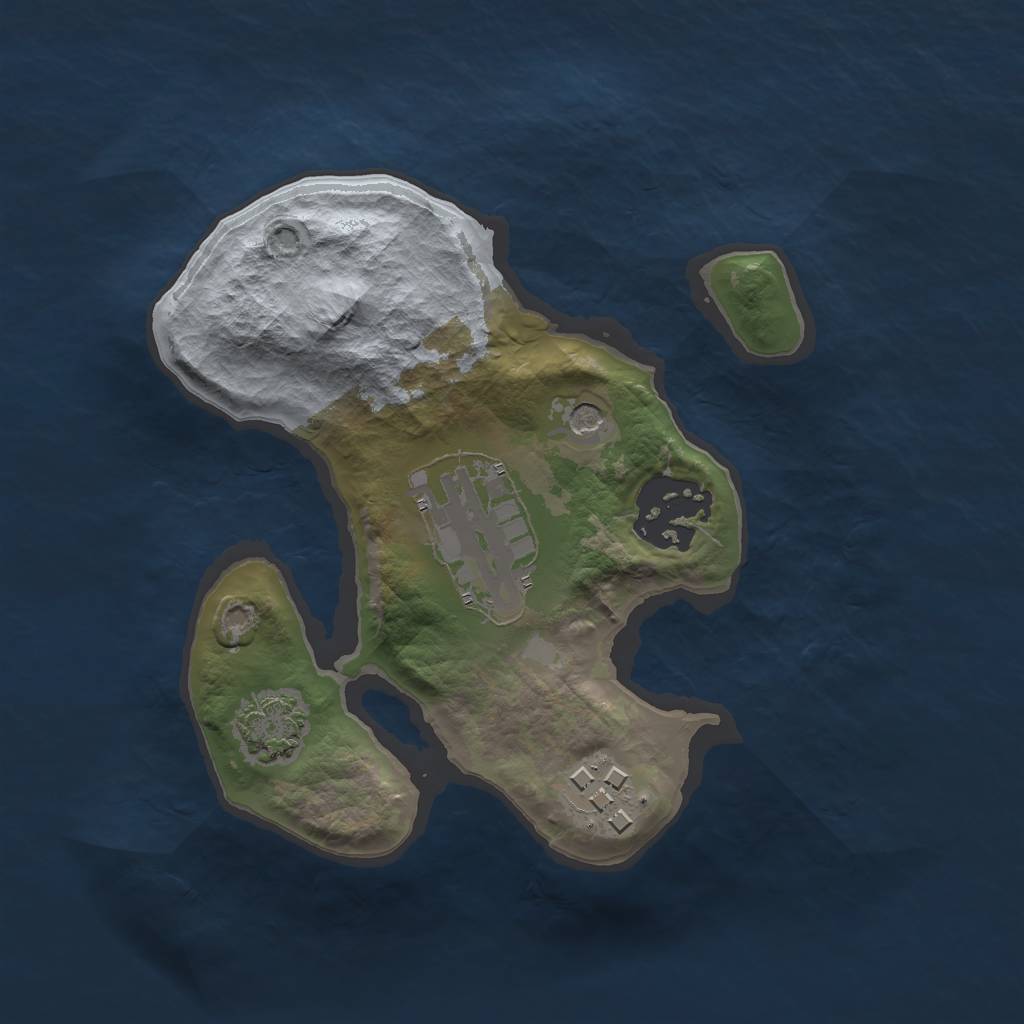 Rust Map: Barren, Size: 2000, Seed: 456456, 7 Monuments