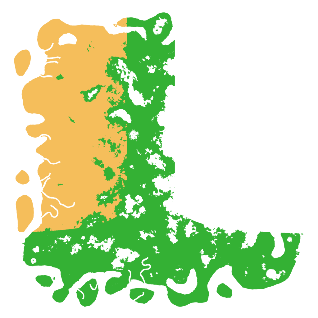 Biome Rust Map: Procedural Map, Size: 6000, Seed: 85512