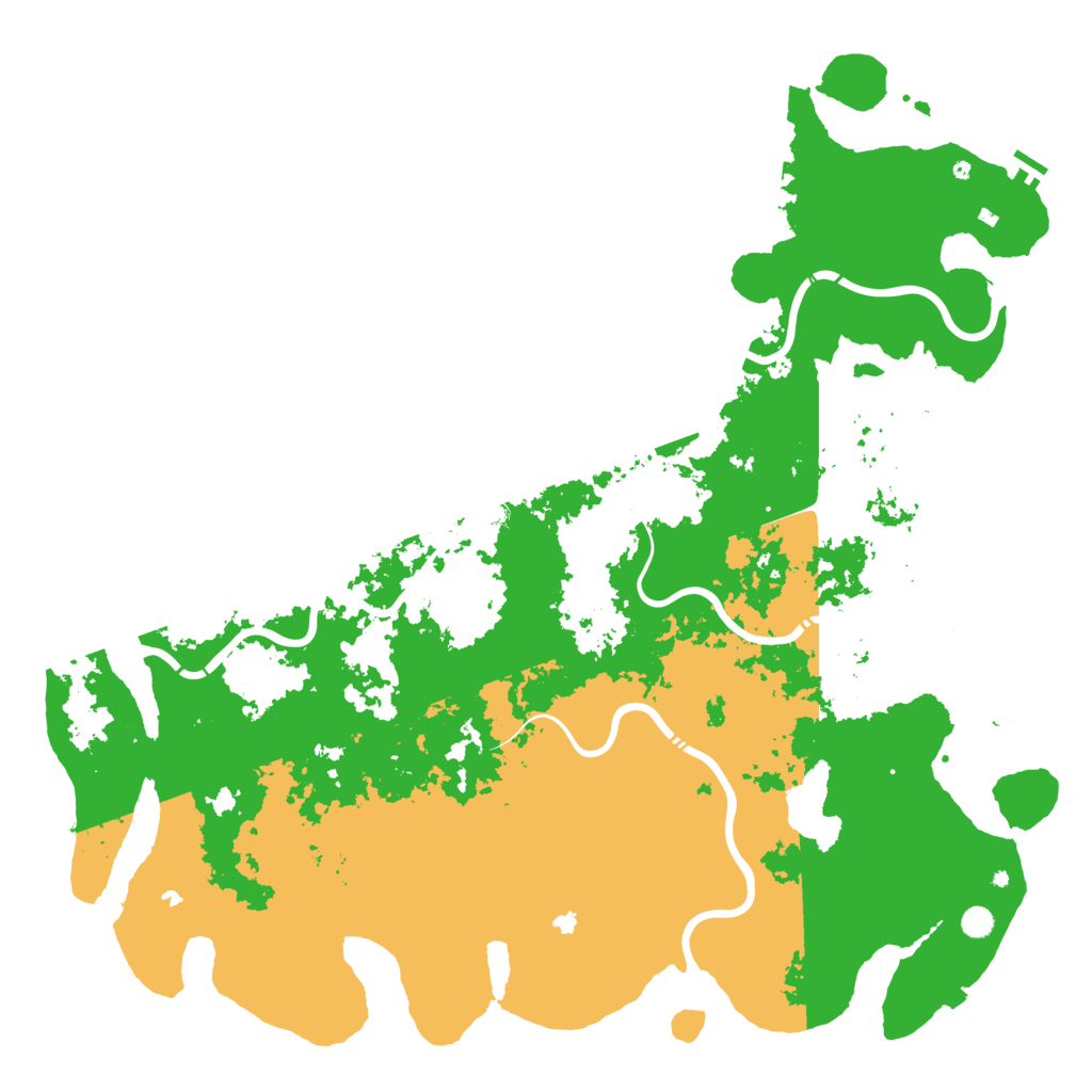 Biome Rust Map: Procedural Map, Size: 6000, Seed: 572833