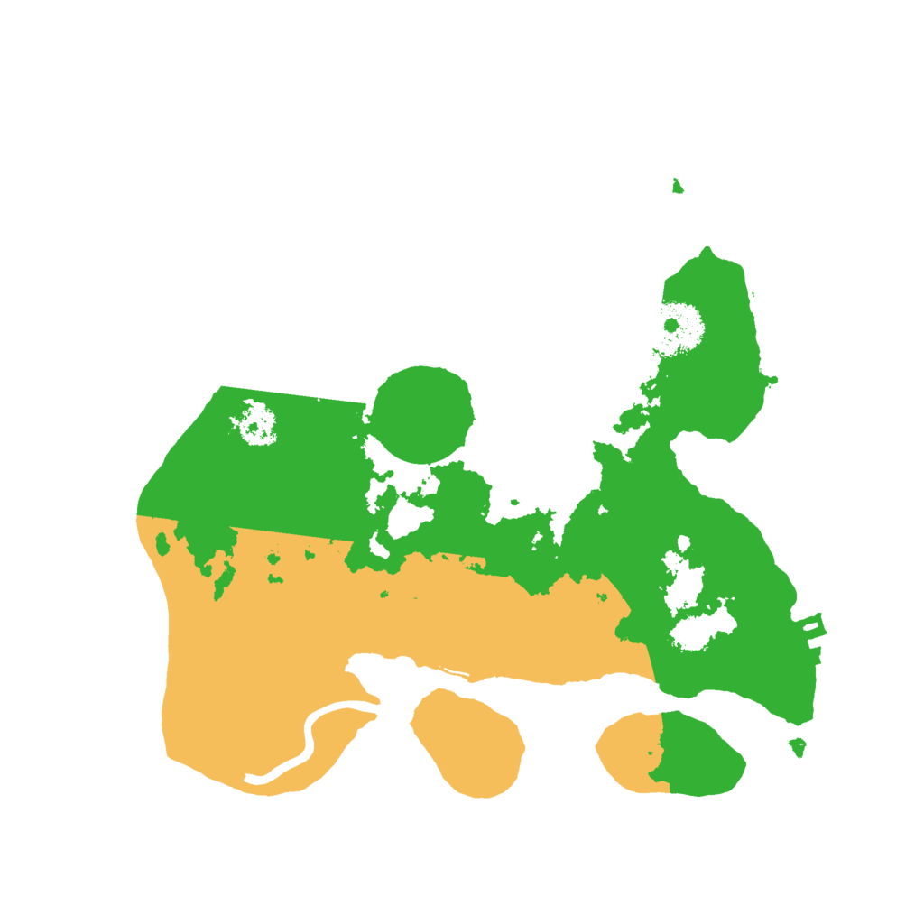 Biome Rust Map: Procedural Map, Size: 2500, Seed: 6449486