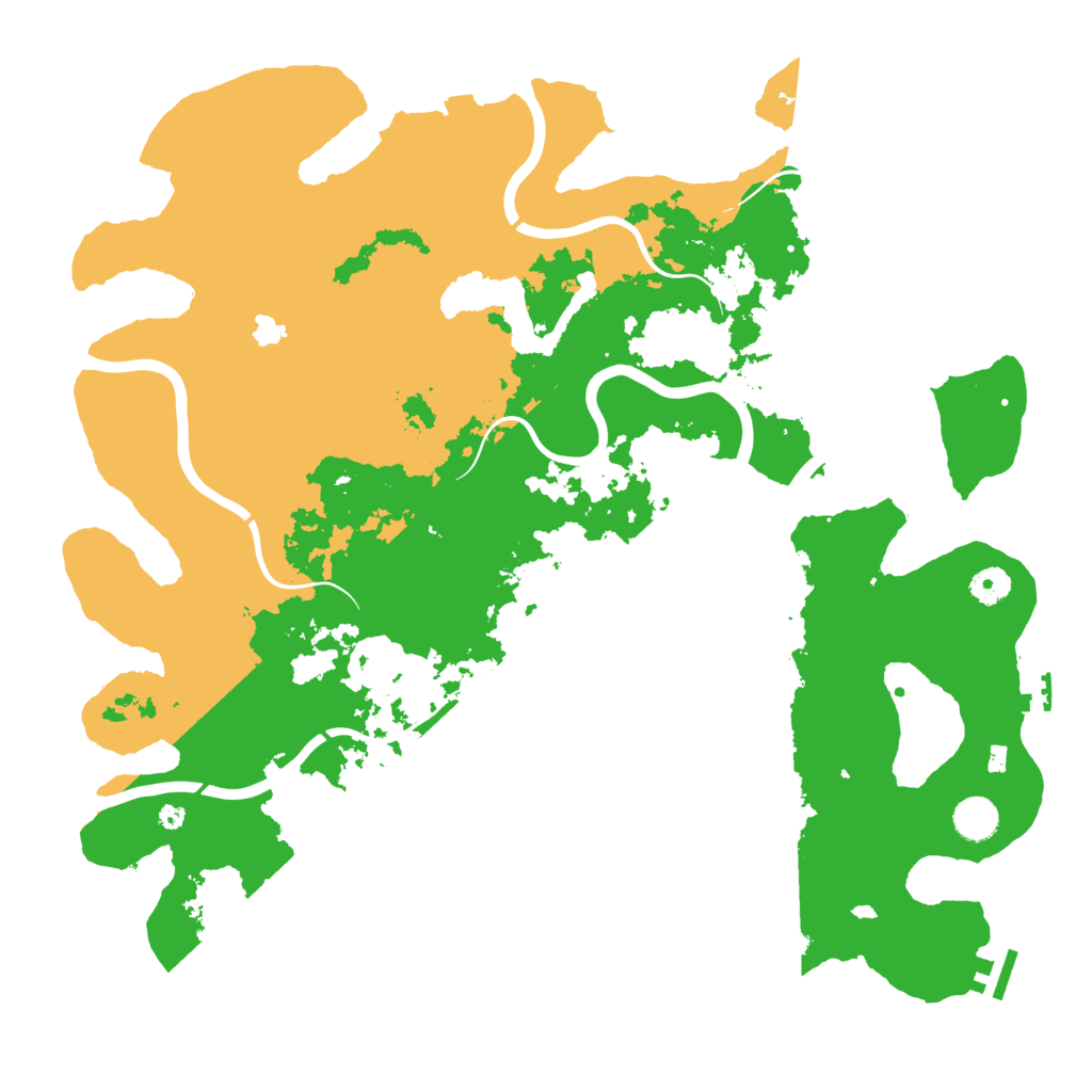 Biome Rust Map: Procedural Map, Size: 4300, Seed: 2099367326