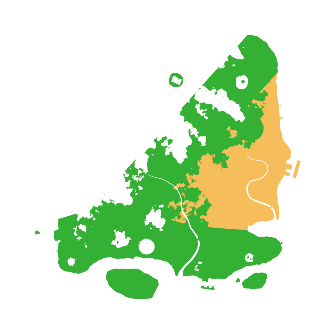 Biome Rust Map: Procedural Map, Size: 3560, Seed: 4296575