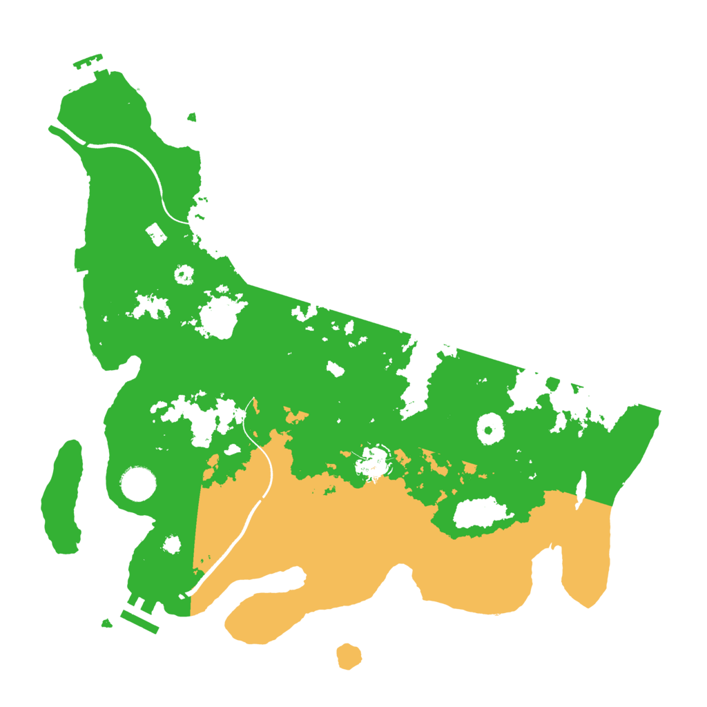 Biome Rust Map: Procedural Map, Size: 3560, Seed: 4054983