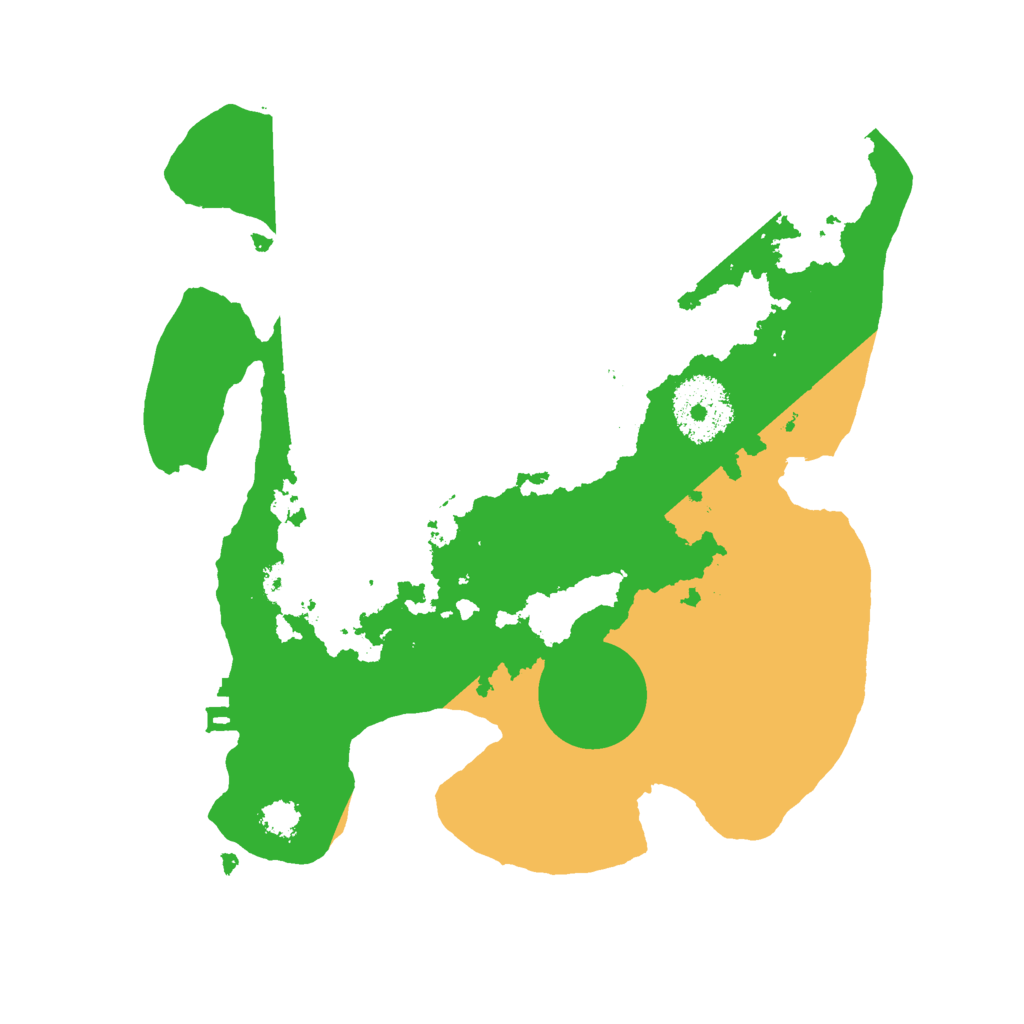 Biome Rust Map: Procedural Map, Size: 2500, Seed: 532577068