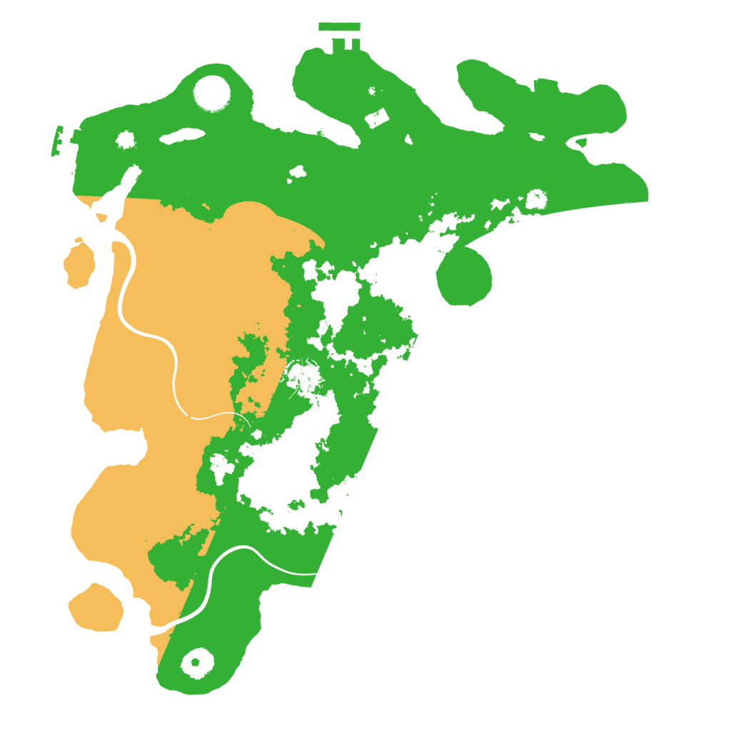 Biome Rust Map: Procedural Map, Size: 3560, Seed: 1543203