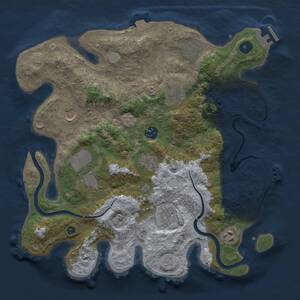 Thumbnail Rust Map: Procedural Map, Size: 3560, Seed: 3684961, 15 Monuments