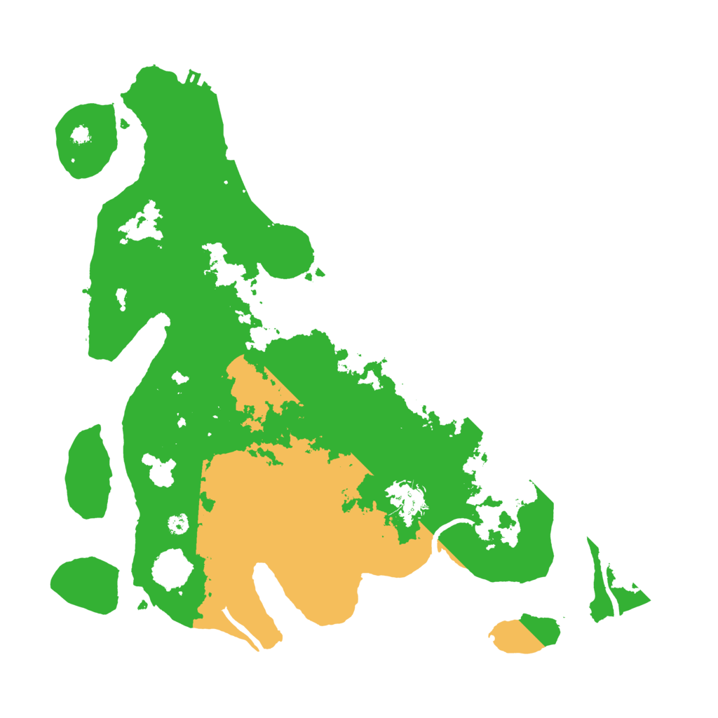 Biome Rust Map: Procedural Map, Size: 3550, Seed: 124109