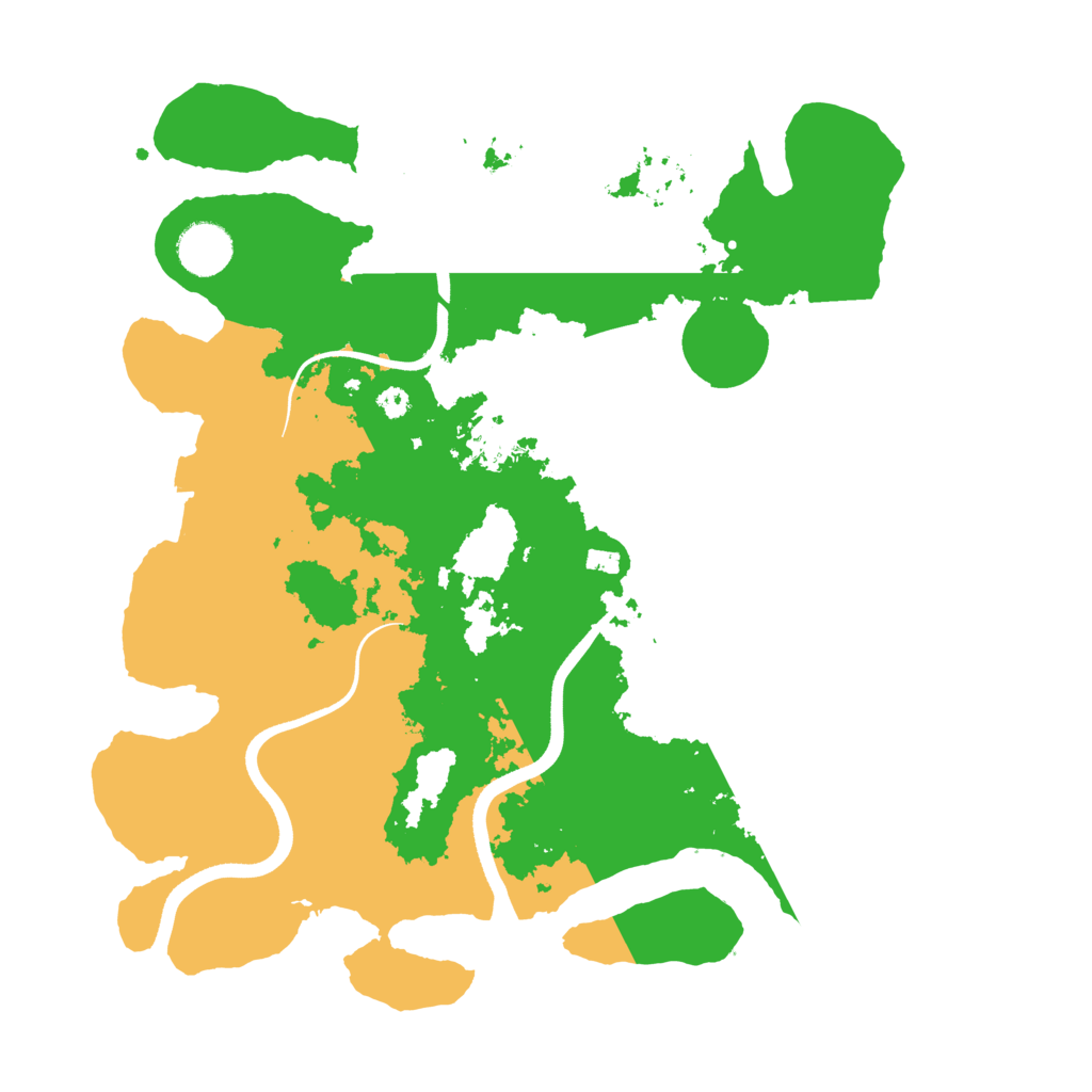 Biome Rust Map: Procedural Map, Size: 3560, Seed: 999504