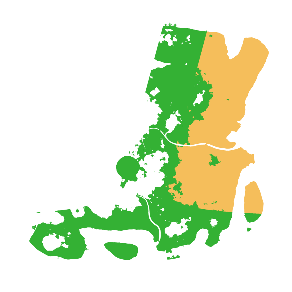 Biome Rust Map: Procedural Map, Size: 3500, Seed: 1571631541