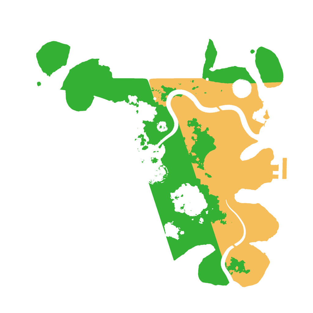 Biome Rust Map: Procedural Map, Size: 3000, Seed: 8134