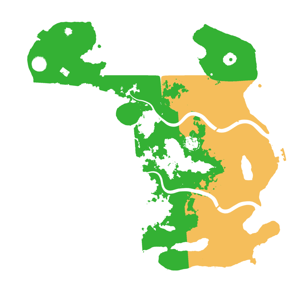 Biome Rust Map: Procedural Map, Size: 3560, Seed: 1383615