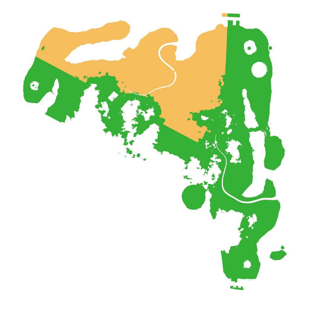 Biome Rust Map: Procedural Map, Size: 3500, Seed: 3798415