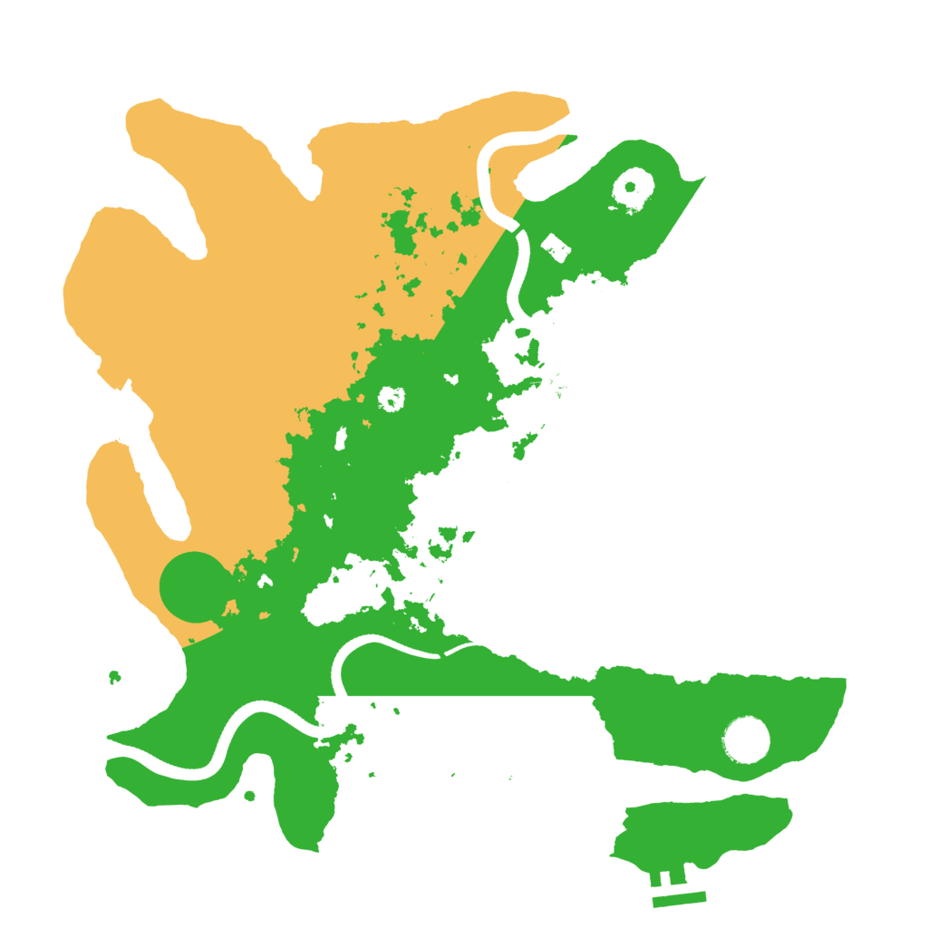 Biome Rust Map: Procedural Map, Size: 3500, Seed: 50137