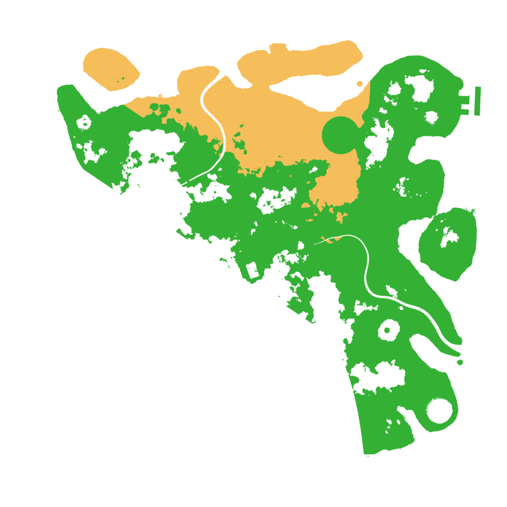 Biome Rust Map: Procedural Map, Size: 3550, Seed: 452386