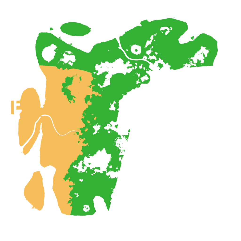 Biome Rust Map: Procedural Map, Size: 3560, Seed: 663028