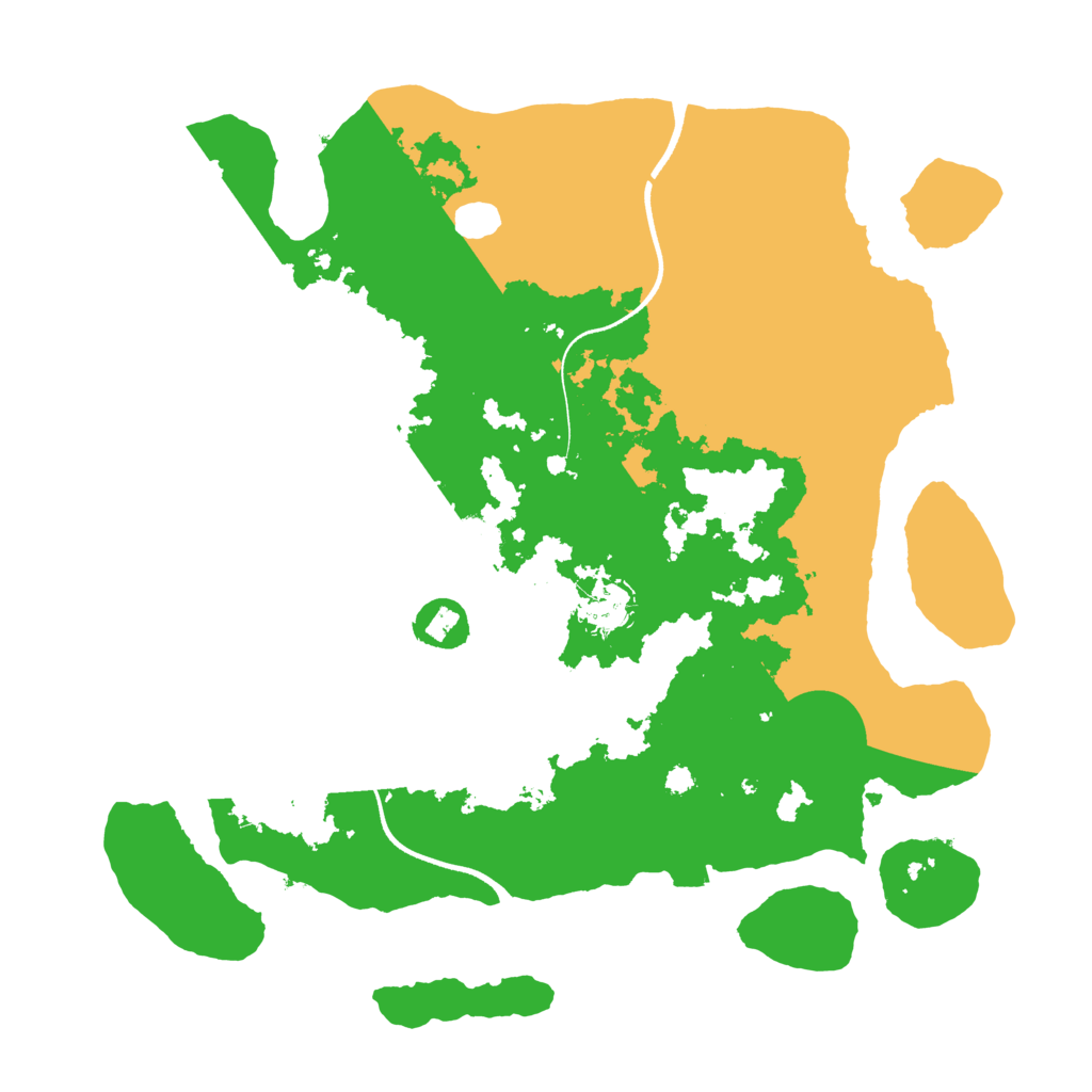 Biome Rust Map: Procedural Map, Size: 3550, Seed: 765524