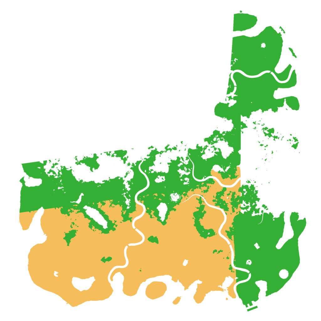 Biome Rust Map: Procedural Map, Size: 6000, Seed: 1558922873
