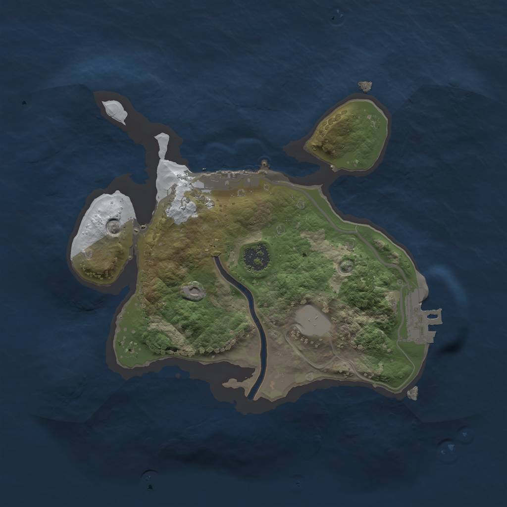 Rust Map: Procedural Map, Size: 2000, Seed: 677578, 7 Monuments