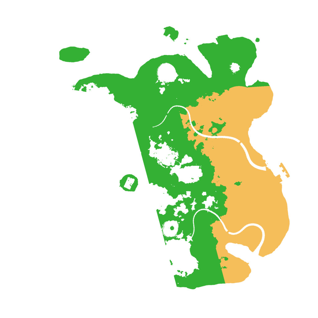 Biome Rust Map: Procedural Map, Size: 3000, Seed: 55665