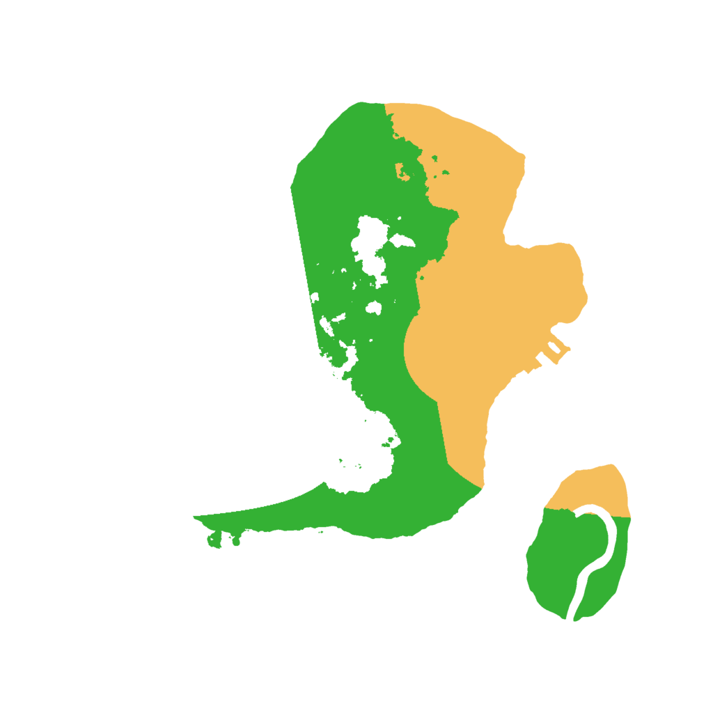 Biome Rust Map: Procedural Map, Size: 2000, Seed: 2487