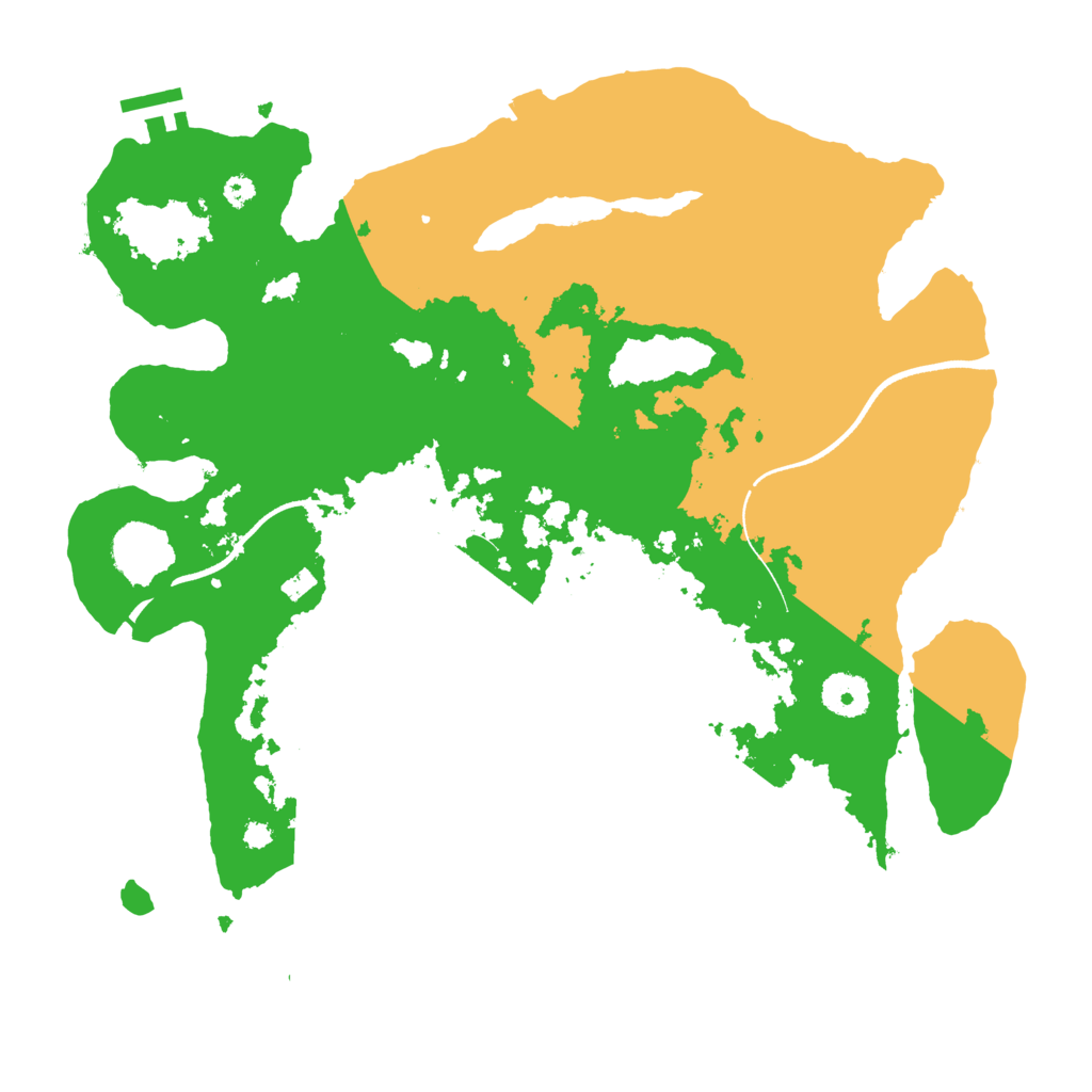 Biome Rust Map: Procedural Map, Size: 3550, Seed: 185561