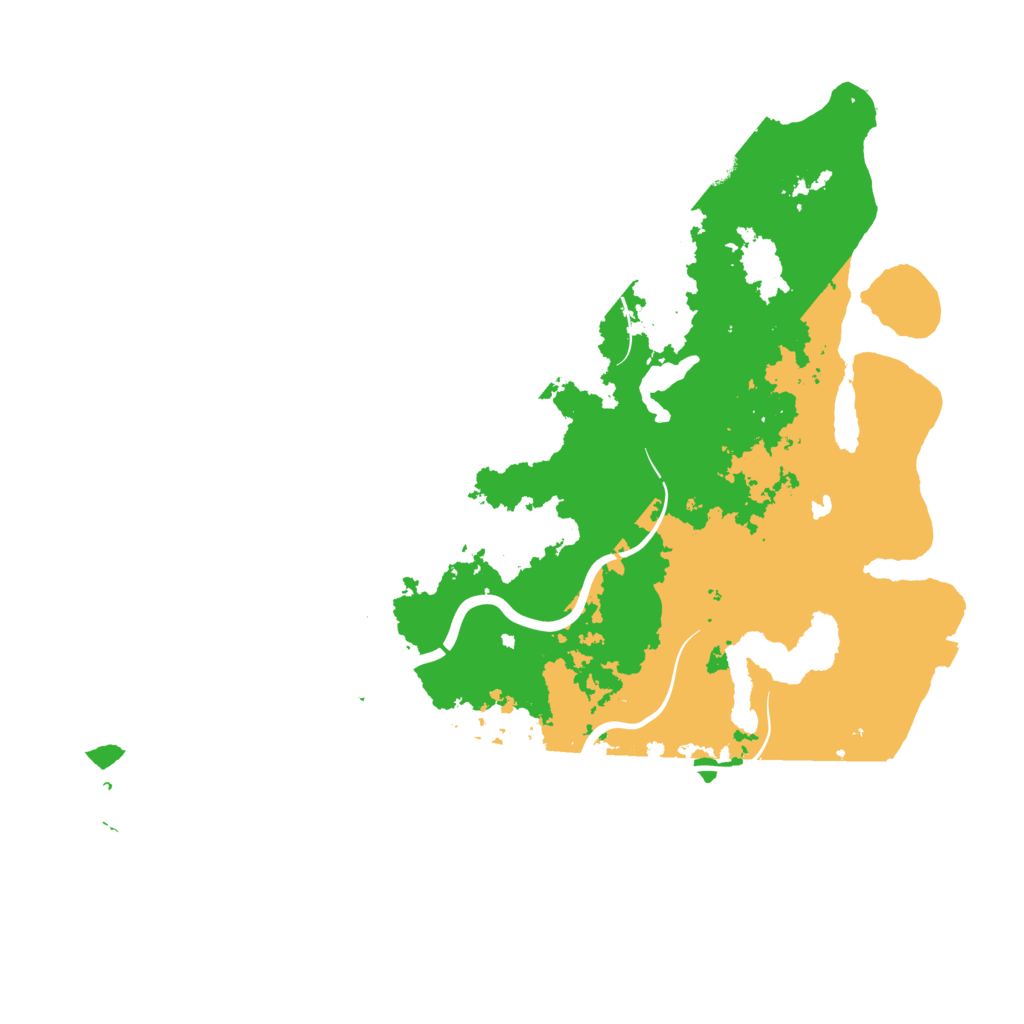 Biome Rust Map: Procedural Map, Size: 4500, Seed: 4544