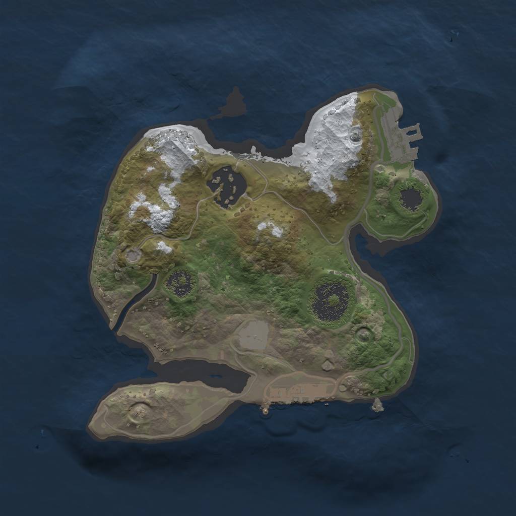 Rust Map: Procedural Map, Size: 2000, Seed: 11, 8 Monuments