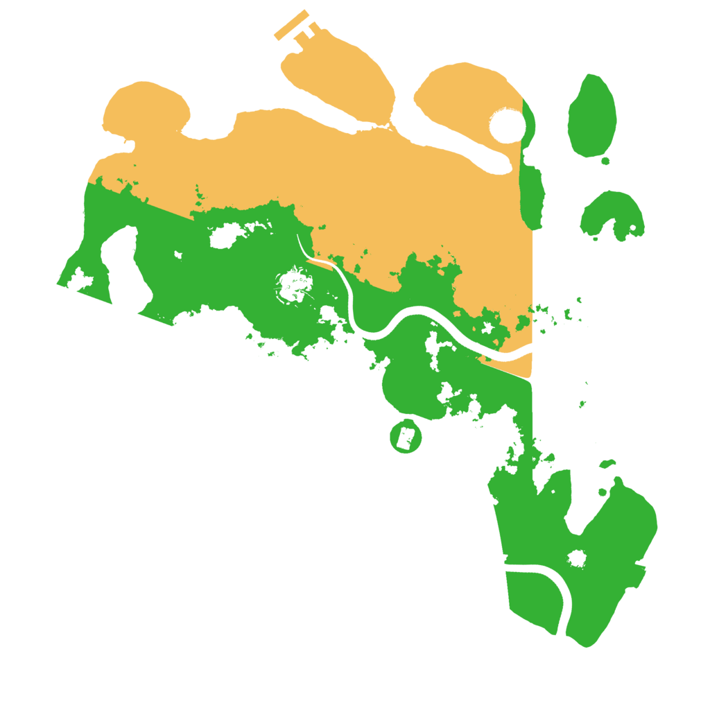 Biome Rust Map: Procedural Map, Size: 3560, Seed: 4100492