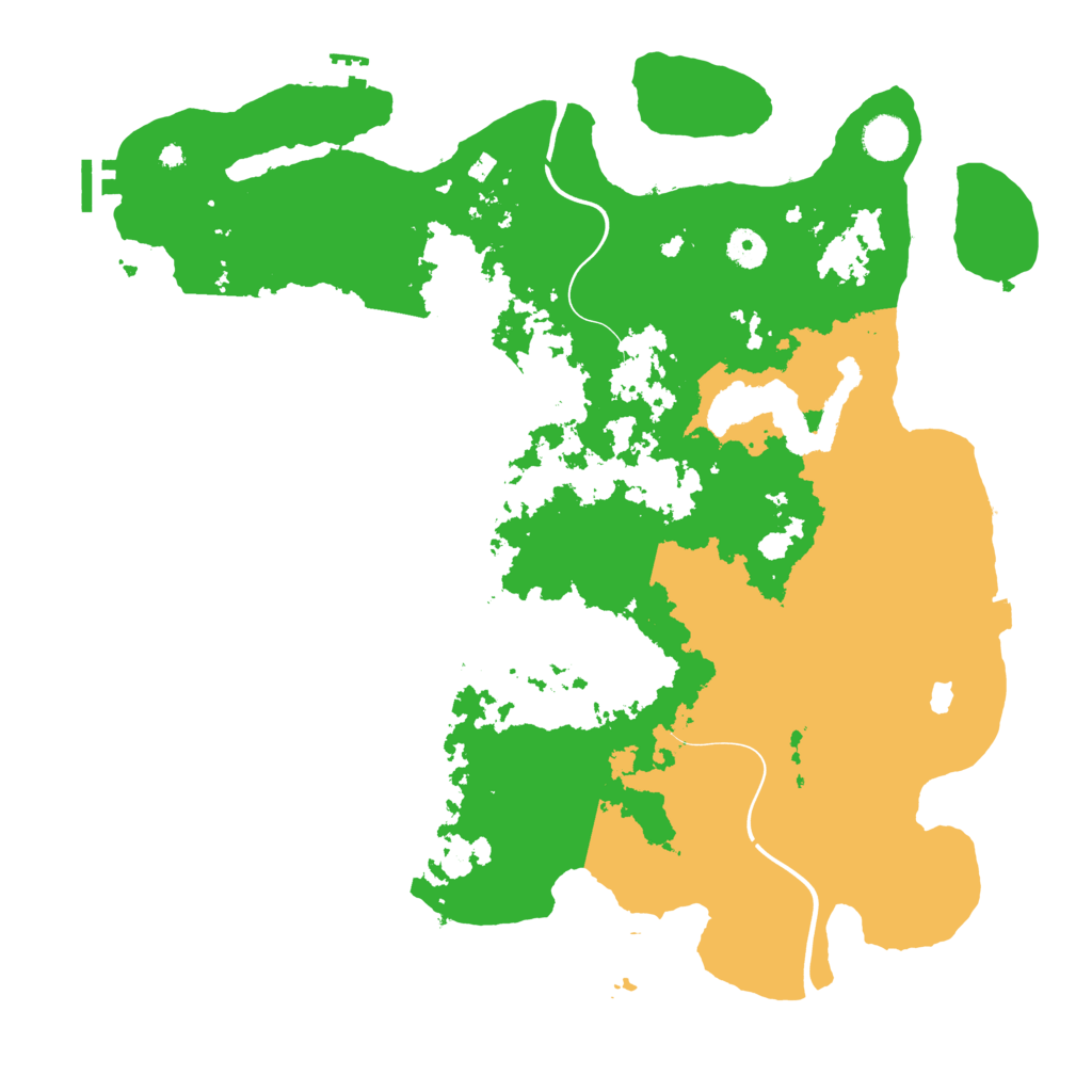 Biome Rust Map: Procedural Map, Size: 4200, Seed: 1000