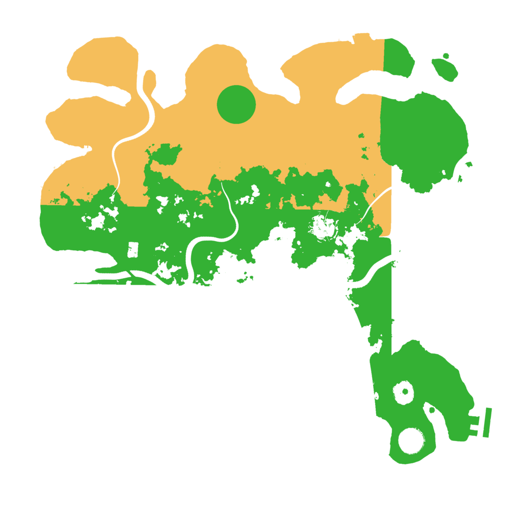 Biome Rust Map: Procedural Map, Size: 3560, Seed: 1352107