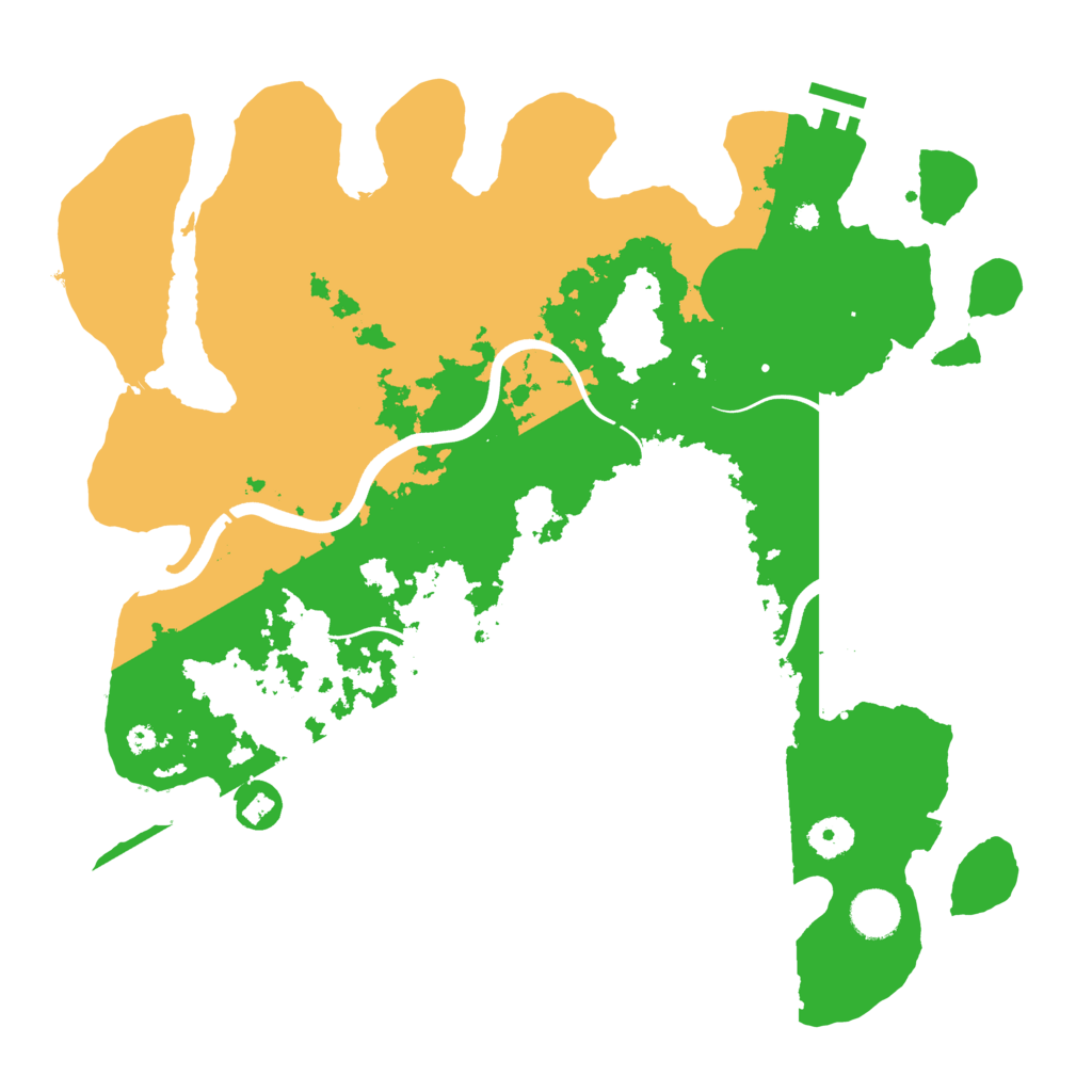 Biome Rust Map: Procedural Map, Size: 3850, Seed: 848134672