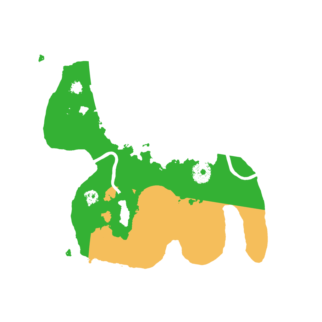 Biome Rust Map: Procedural Map, Size: 2400, Seed: 712422205