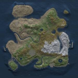 Thumbnail Rust Map: Procedural Map, Size: 2900, Seed: 4, 8 Monuments