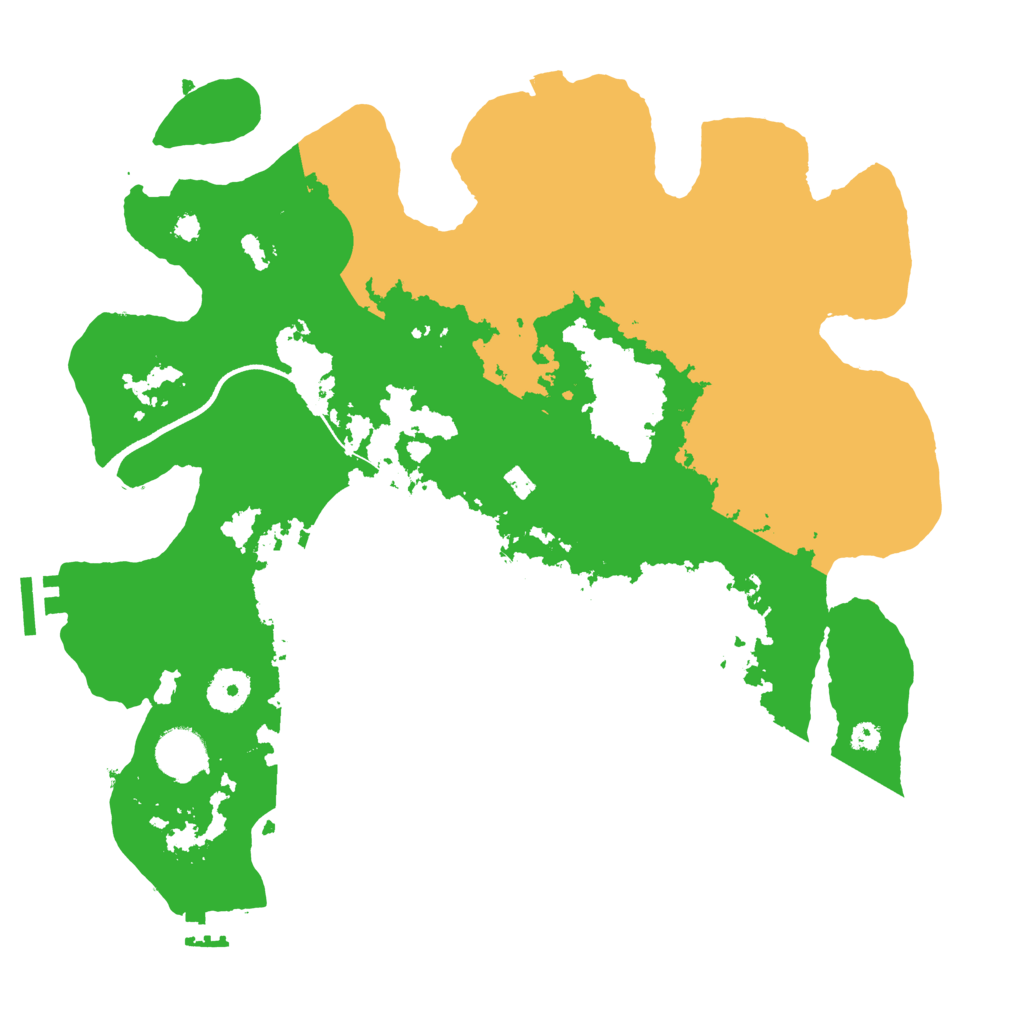 Biome Rust Map: Procedural Map, Size: 3560, Seed: 1106512