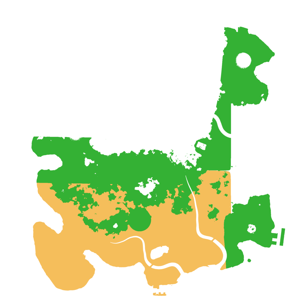 Biome Rust Map: Procedural Map, Size: 3560, Seed: 351154