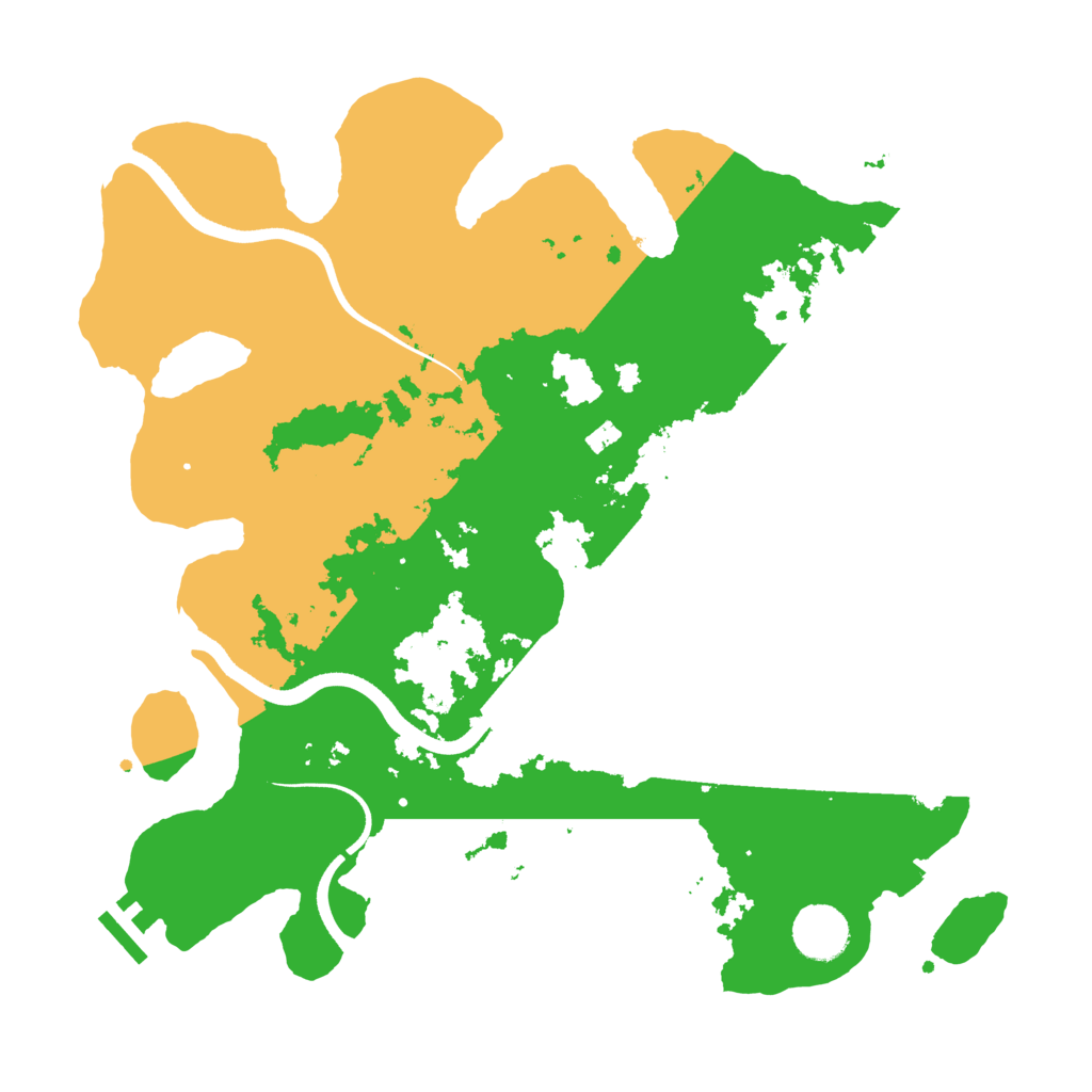 Biome Rust Map: Procedural Map, Size: 3560, Seed: 1107861