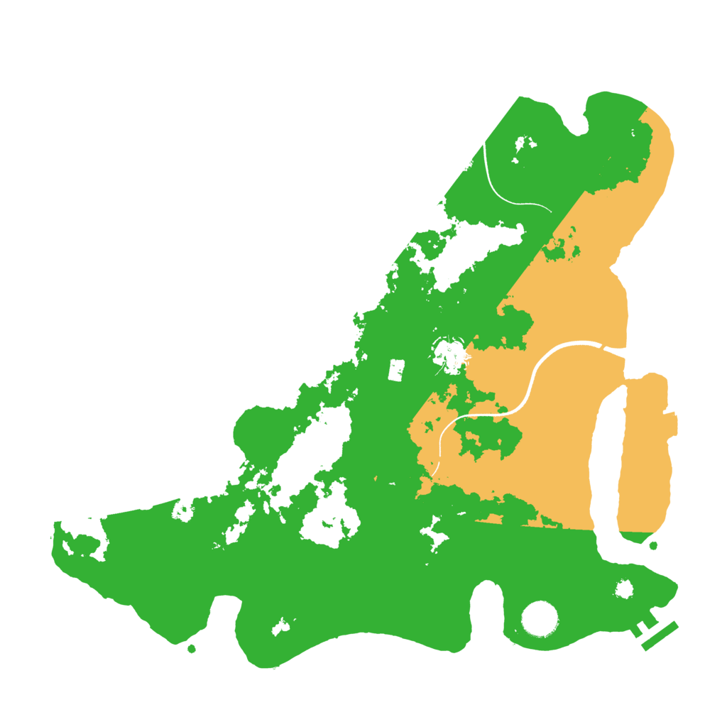 Biome Rust Map: Procedural Map, Size: 3560, Seed: 145473