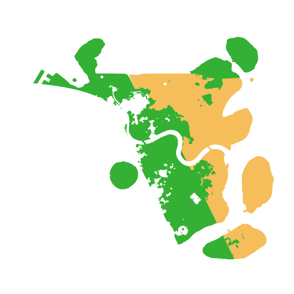 Biome Rust Map: Procedural Map, Size: 3000, Seed: 652908