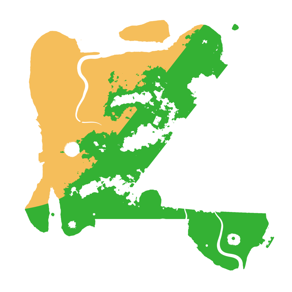 Biome Rust Map: Procedural Map, Size: 3500, Seed: 521423