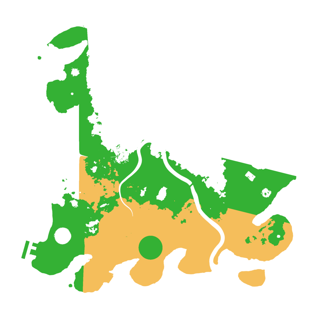 Biome Rust Map: Procedural Map, Size: 3500, Seed: 69450124