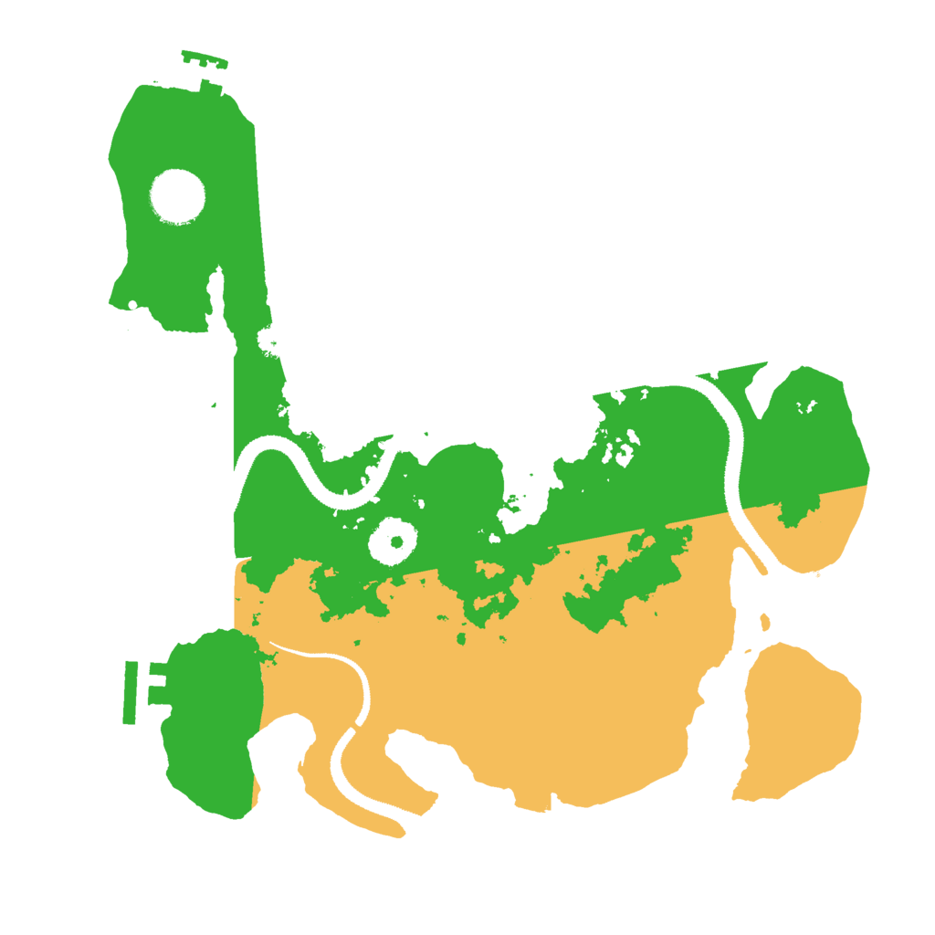 Biome Rust Map: Procedural Map, Size: 3000, Seed: 991238