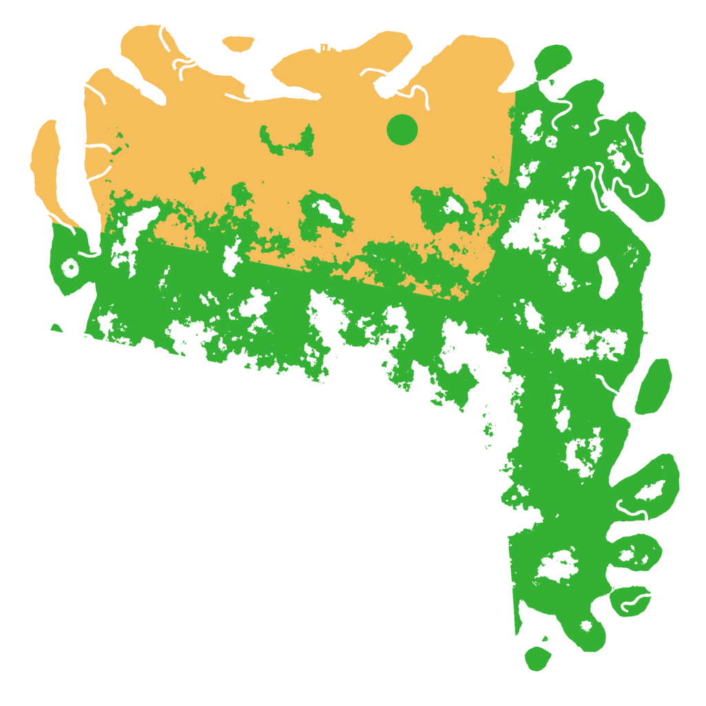 Biome Rust Map: Procedural Map, Size: 6000, Seed: 991321