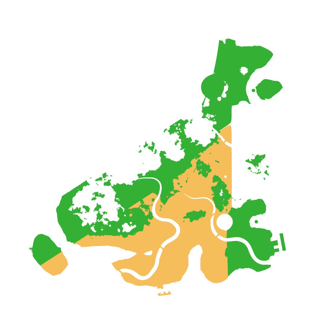 Biome Rust Map: Procedural Map, Size: 3560, Seed: 6206395